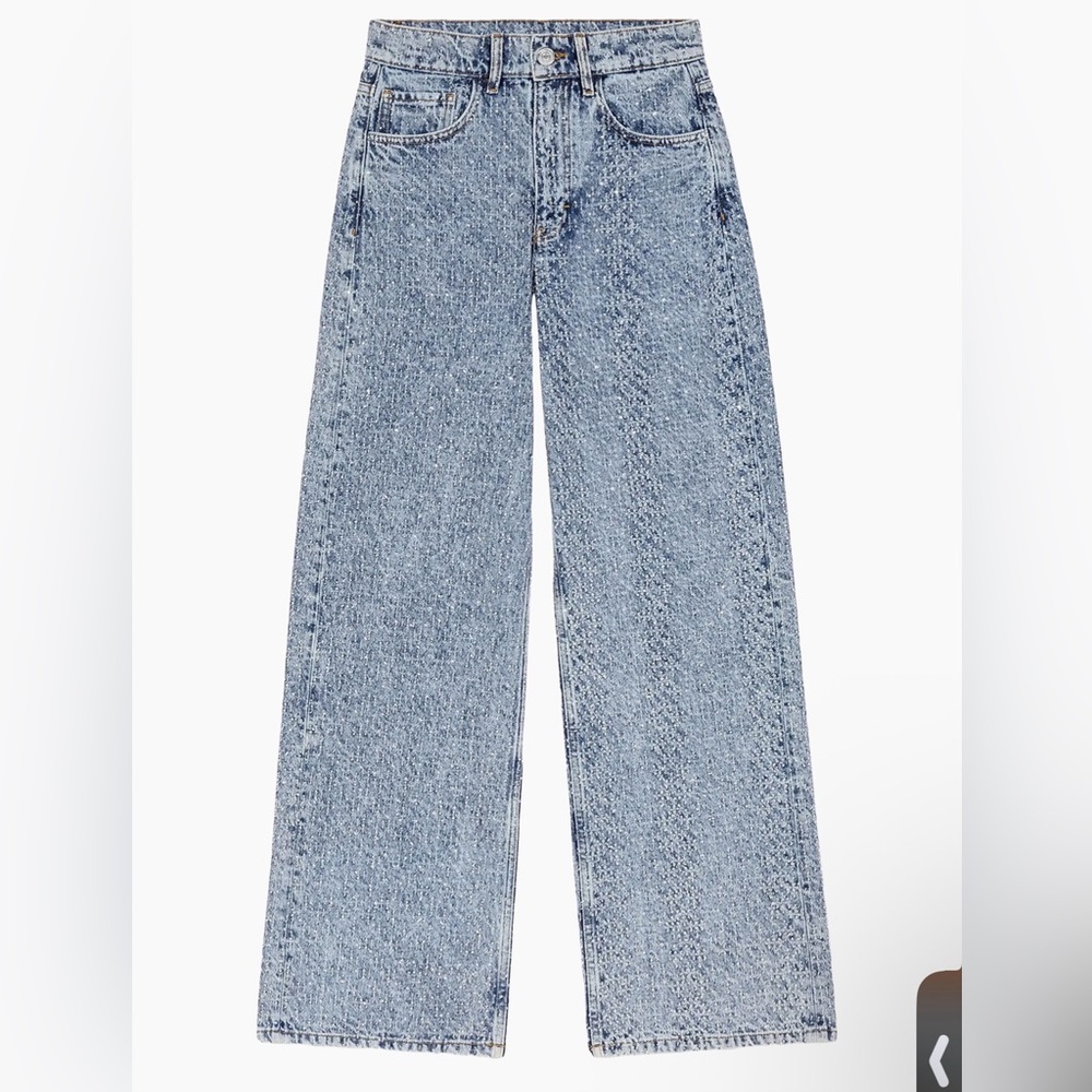 Maje Light Blue Flare Jeans